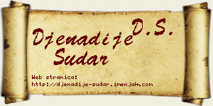 Đenadije Sudar vizit kartica